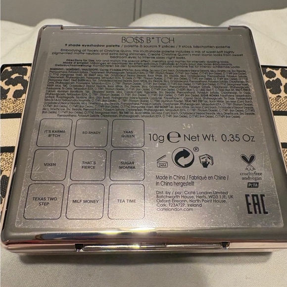 CIATE’ LONDON BO$$ B*TCH Neutral 9 Shade Eyeshadow Palette - Picture 2 of 4